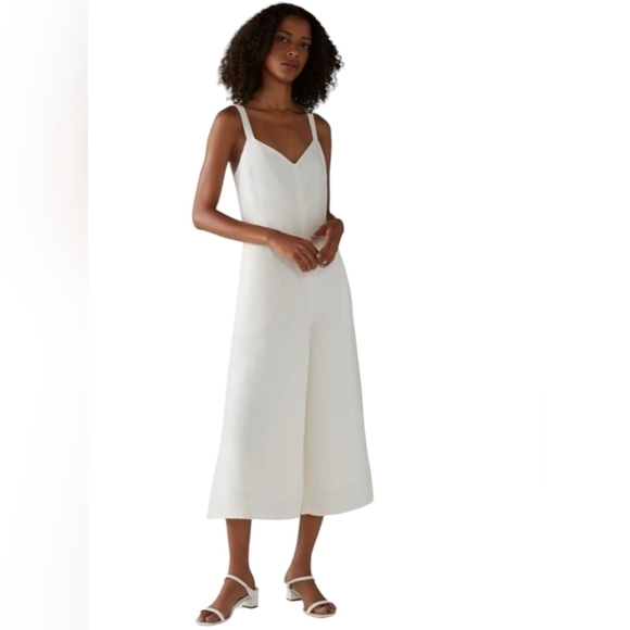 Avec Les Filles Womens  Zippered Cropped Low V-back Spaghetti Strap. Size 4. NWT - Picture 1 of 8
